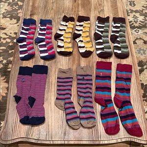 Colorful Striped Men's Socks Set